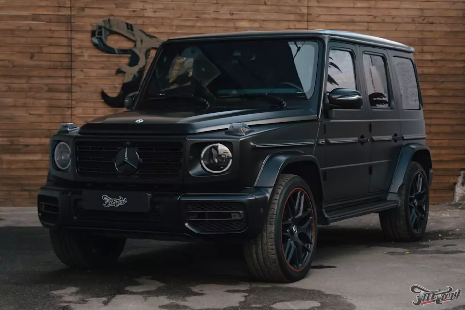 Выхлоп в стиле G63 на дизельном Mercedes G350d + комплекс детейлинг-услуг